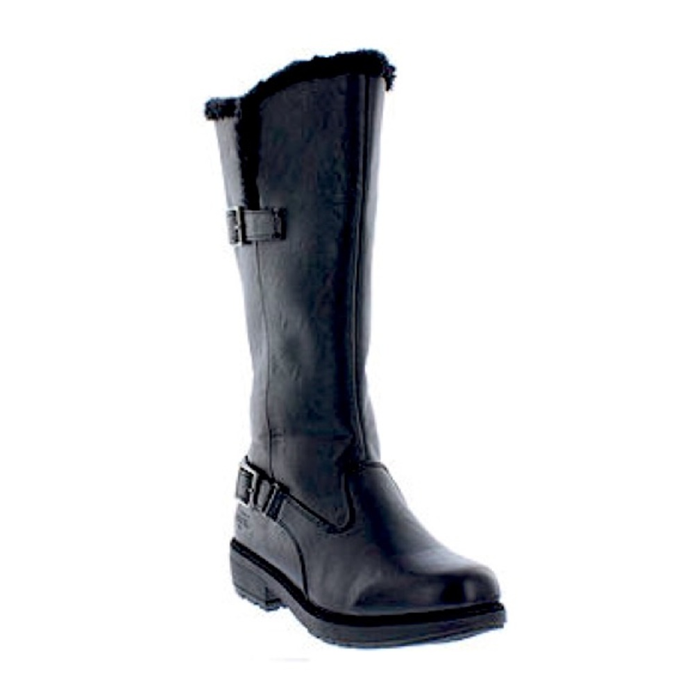Totes Evelyn 2 Faux Fur Black Boots Size 10M